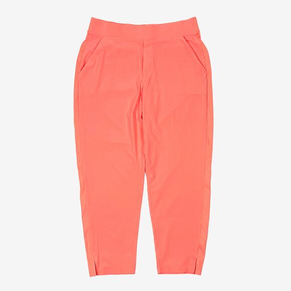 Athleta Brooklyn Mid Rise Ankle Pant Size 12 Sunset Glow Neon - Picture 1 of 2